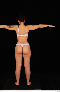 Jennifer Mendez bra panties standing t poses underwear whole body…